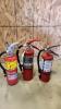3- 14" Charged fire extinguishers