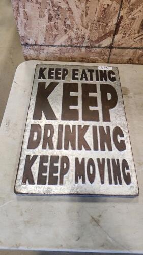 22"x14" Metal sign