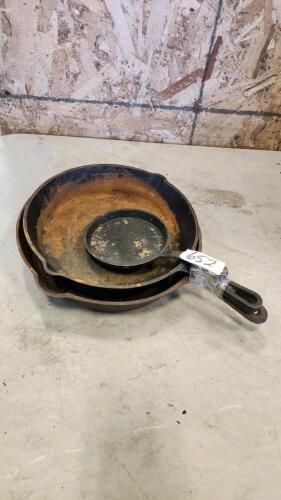 5",10" Cast frying pans