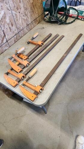 Various length F clamps