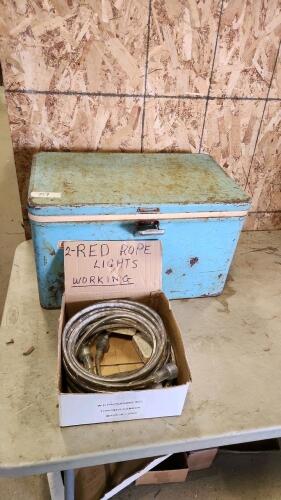Coleman cooler rough condition, rope lights