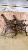 Cast iron bench ends