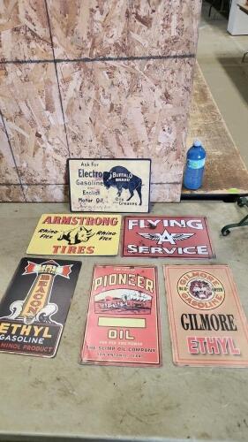 Metal signs