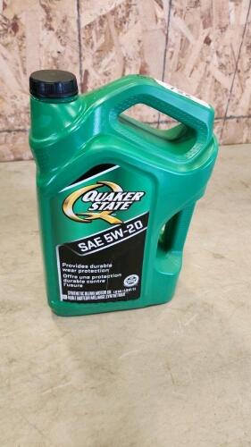 4L 5W-20 oil open jug