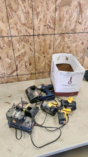 18V Ryobi batteries, chargers, etc.