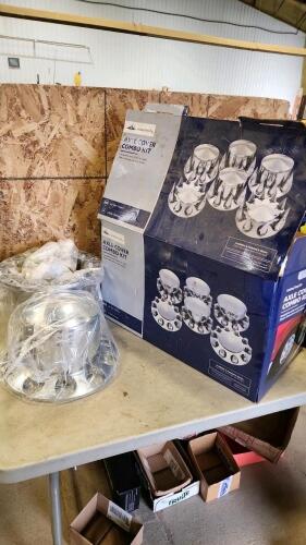 6 Transport truck hub cover nuts