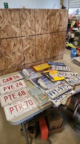 Boat lights, license plates, etc.