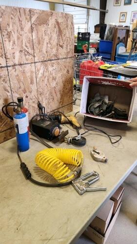 Mini torch, timer, Dewalt drill, etc.