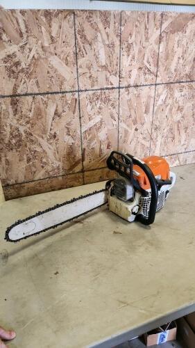 18" Stihl MS391 working chainsaw