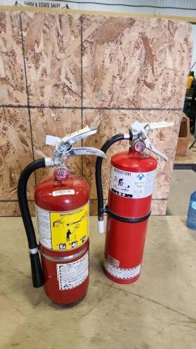 2- 14" Charged fire extinguishers