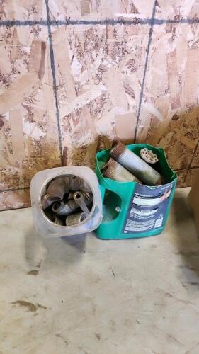 Various sized pipe fittings