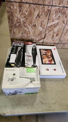 Hand blenders, digital pic frame, faucet