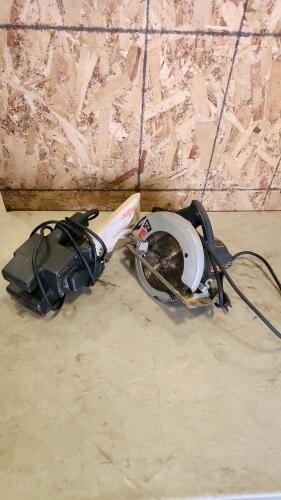 Belt sander, skilsaw