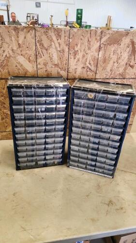 Hardware organizers with contents