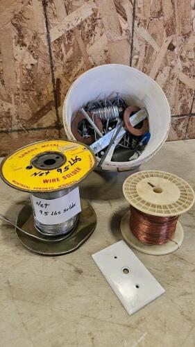 Soldering and other wire, misc hardware