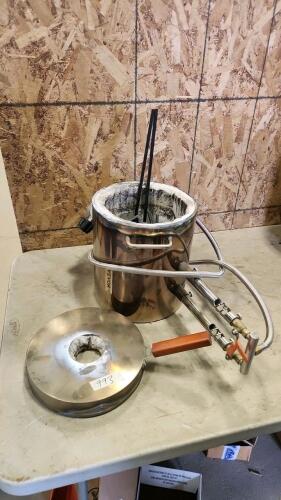 Propane smelter with tools