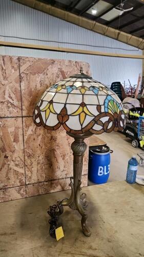 30"H Metal lamp