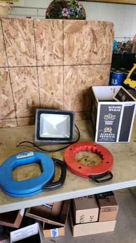2 Fish tapes, LED light
