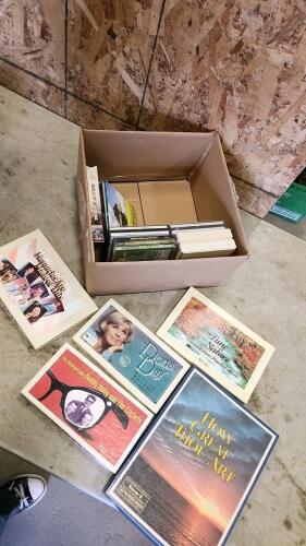 Assorted cassettes & CD's