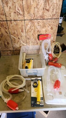 Fuel syphons and spouts