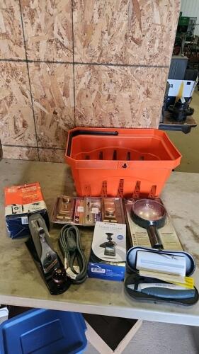 Dash cam, soldering tool, deadbolts, etc.