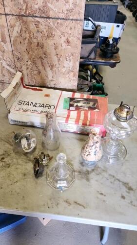 Oil lamp parts, double hot plate