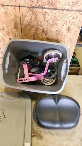Bike seat, training wheels