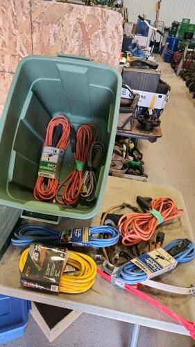 Assorted extension cords