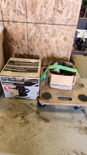 Moving dolly, buffer, castor wheels