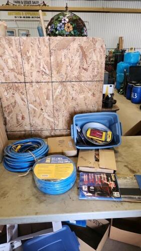 2- 1/4"x100' Air hoses, chrome truck accessories