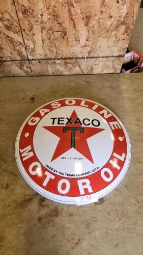 16" Texaco metal sign