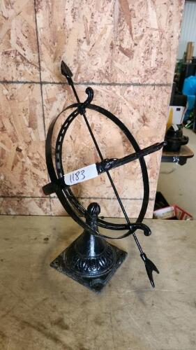 Metal sun dial
