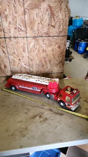 Metal firetruck