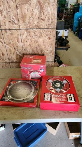 Coca-Cola phone, game set, platter