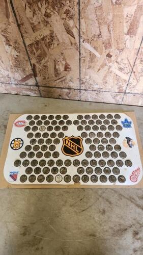 Original 6 NHL teams coke caps