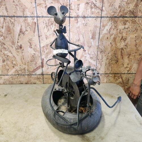 Metal art fountain
