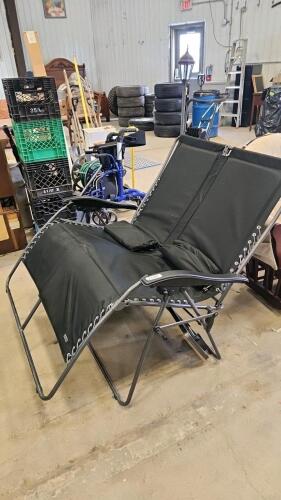 Zero gravity love seat