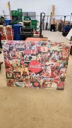 42"x34" Coca-Cola advertising