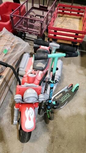 Battery bike as is, 2 scooters