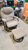 Swivel/rocker chair w stool