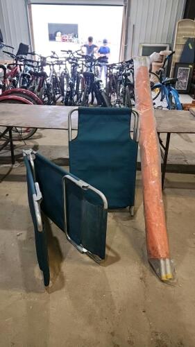 2 Camp cots, stretcher