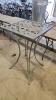 Metal pub patio table 40"H 26"W