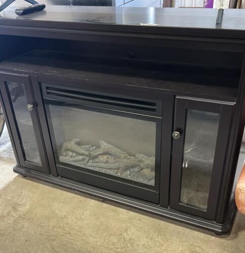 Entertainment unit with fireplace 50"L 15"W 34"H
