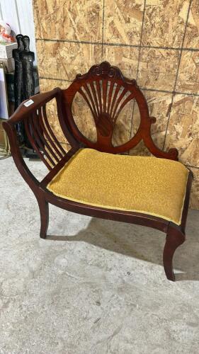 vintage chaise lounger 32"L 19"W 16"H
