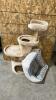 Cat tree 42"H, pet bed