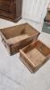 2 Wooden crates 31"x21", 21"x16"