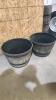 2 Plastic planters