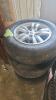 215/70R16 Alum wheels 60% tread