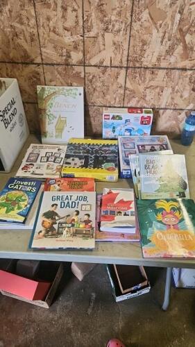 Lego, kids books and games