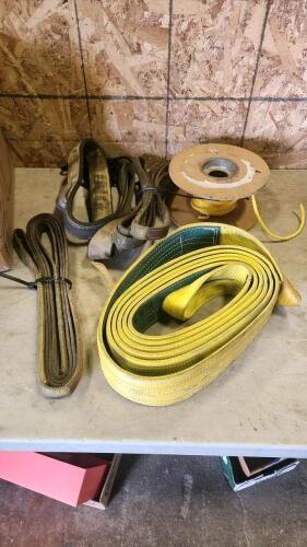 1" & 3" Lifting slings, 1/4" nylon rope